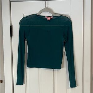 Chic Soul Teal Long Sleeve Top